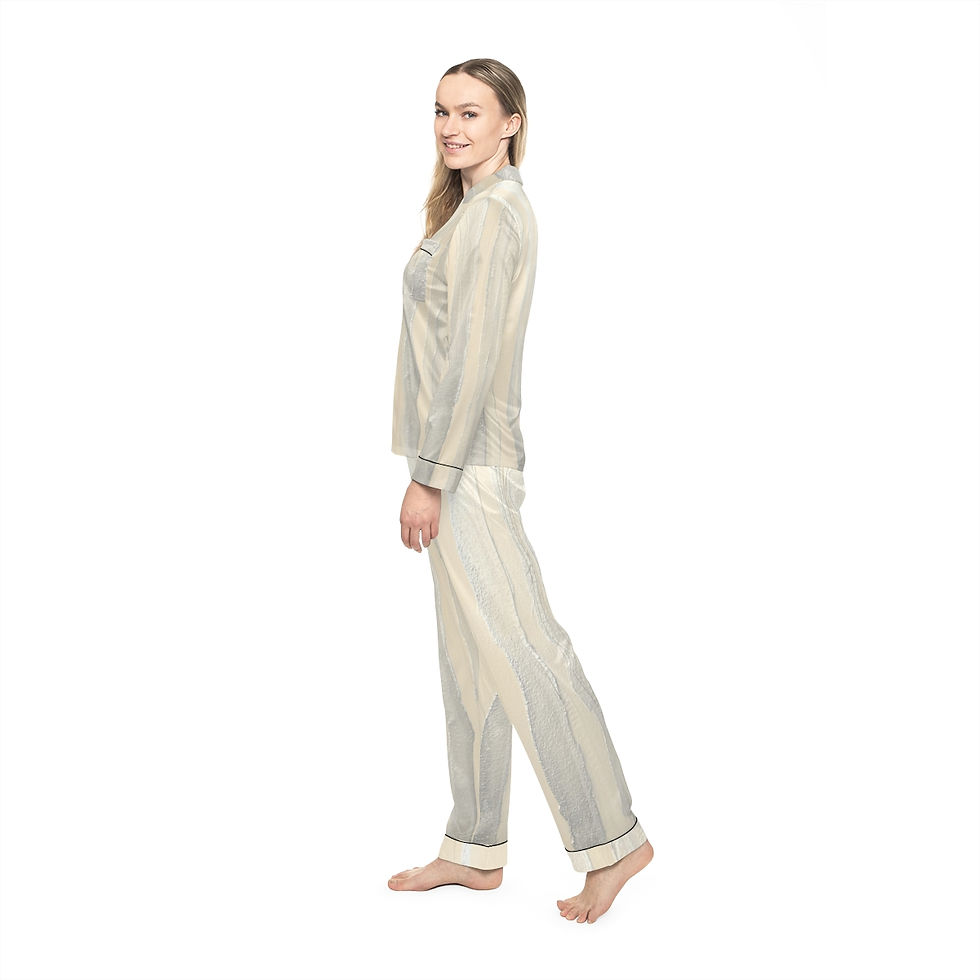 Thumbnail: Luxury Women's Satin Pajamas (AOP)