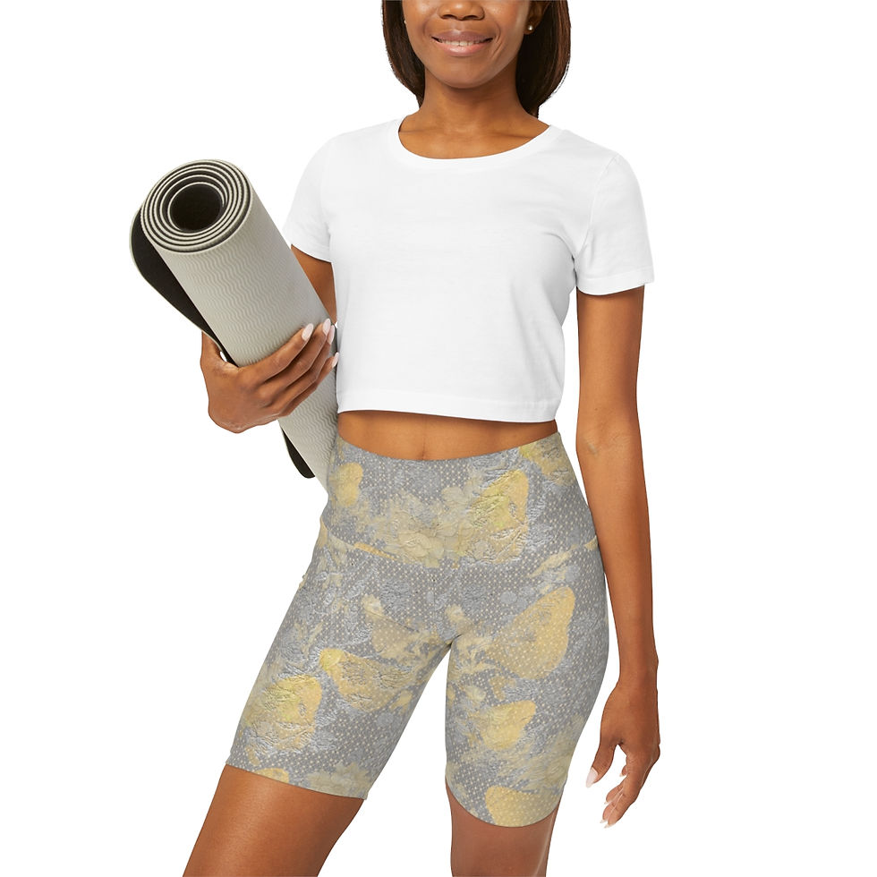 Thumbnail: High Waisted Yoga Shorts (AOP)