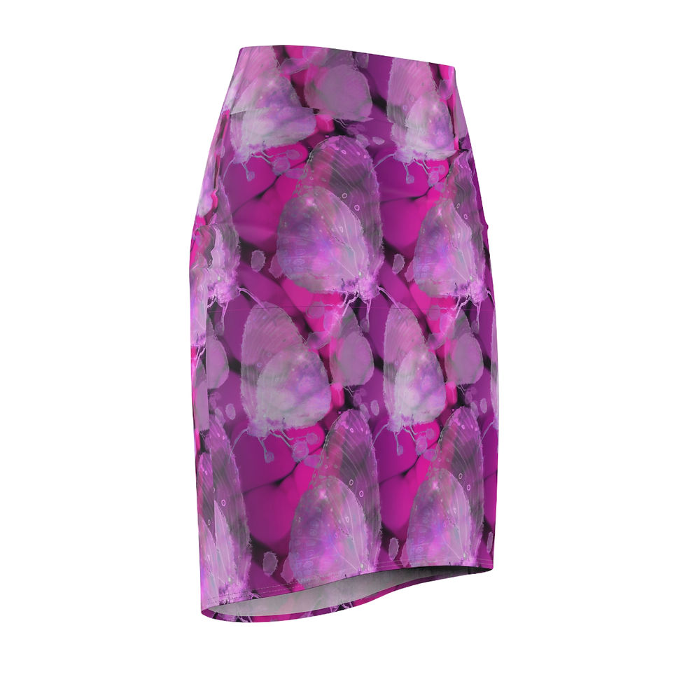 Thumbnail: Butterflies Women's Pencil Skirt (AOP)