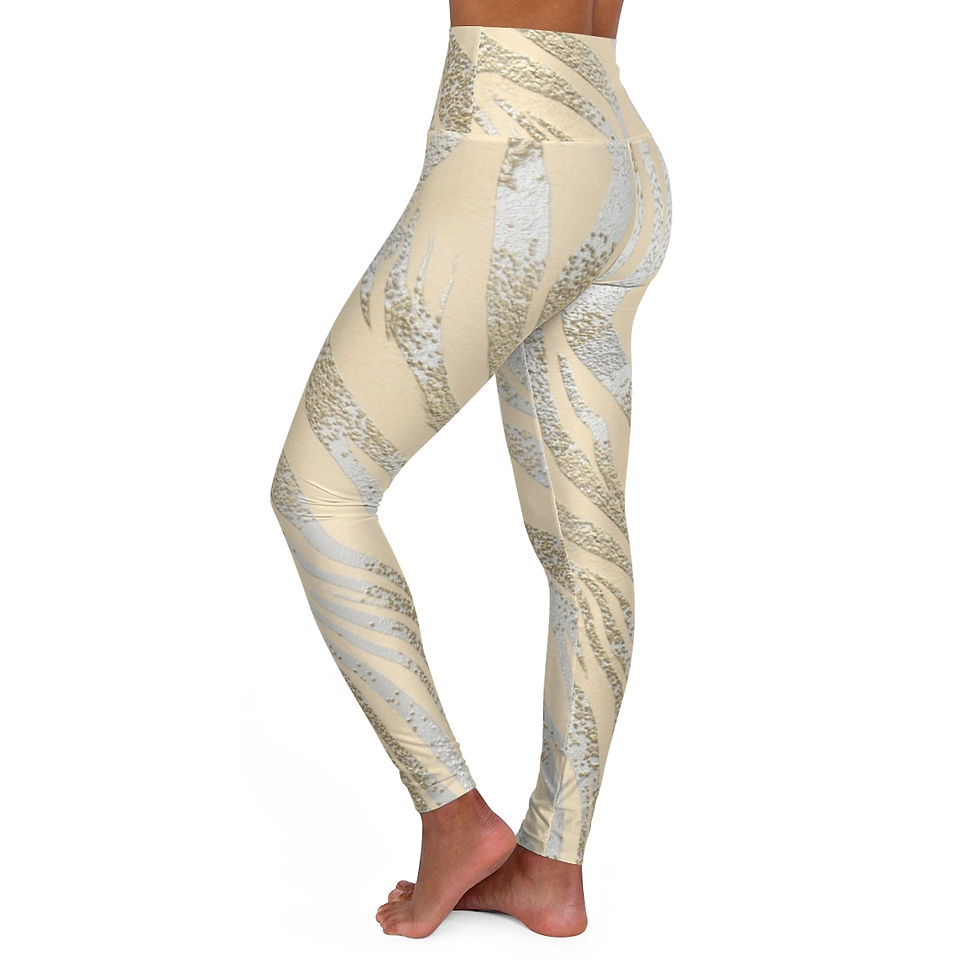 Thumbnail: Zebra Fur High Waisted Yoga Leggings (AOP)