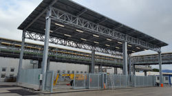 waste temporary storage building - steel onstruction