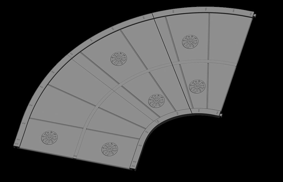 Thumbnail: Modu-Roads - 3d printable modular roads for 28mm wargaming