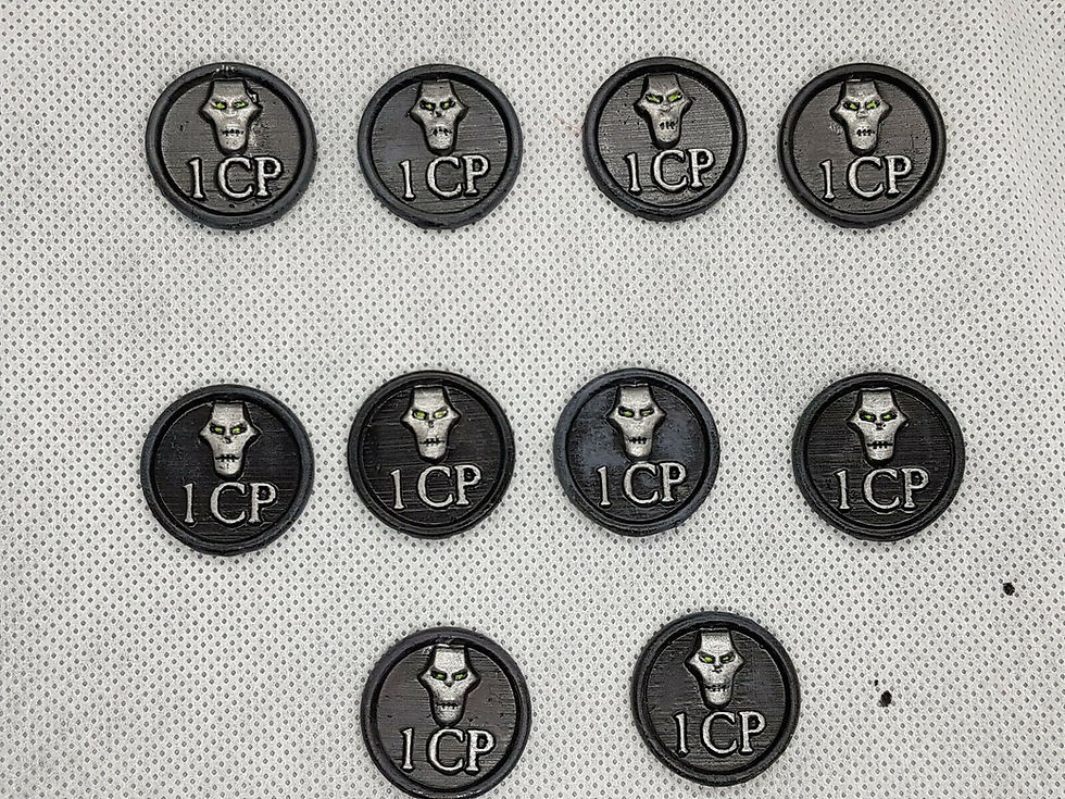 Thumbnail: Necron Command Point Tokens