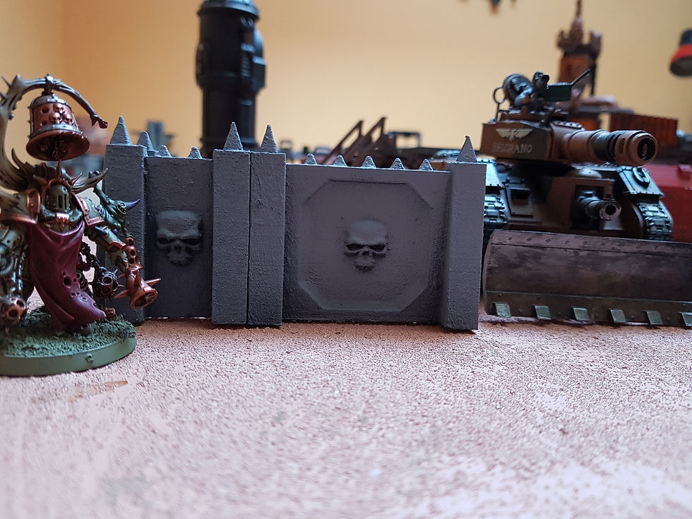 Thumbnail: Gothic Skull pattern defence walls - Warhammer, Necromunda Killteam