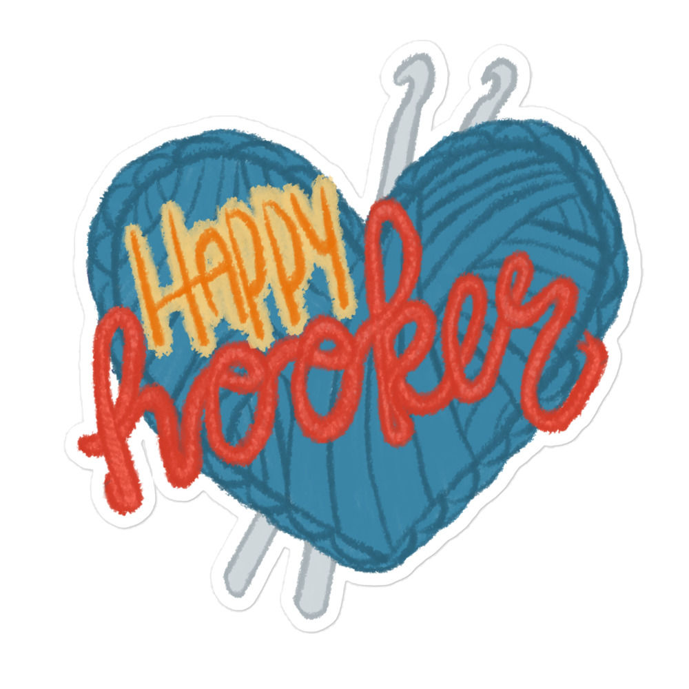 Happy Hooker Kiss-Cut Stickers