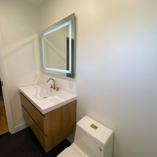 Hallway bathroom remodeling