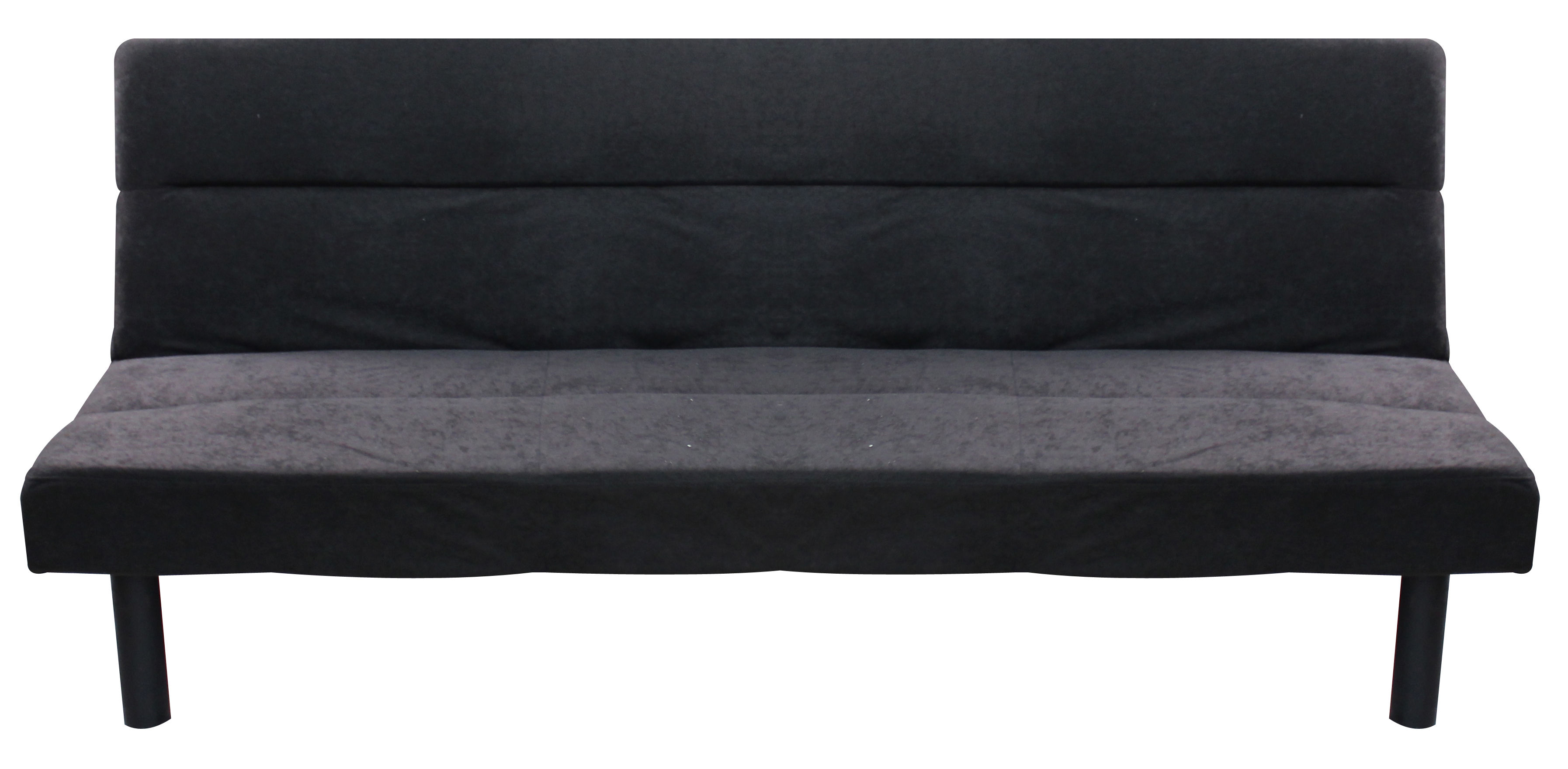 SLEEPER COUCH SUEDE BLACK