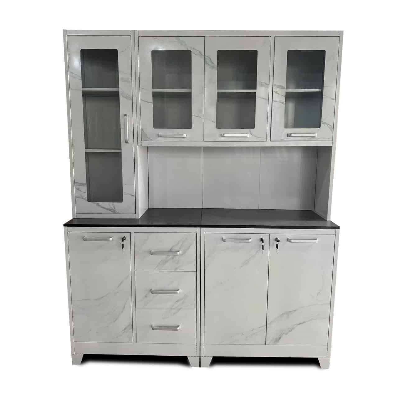 KITCHEN CABINET WHITE METAL