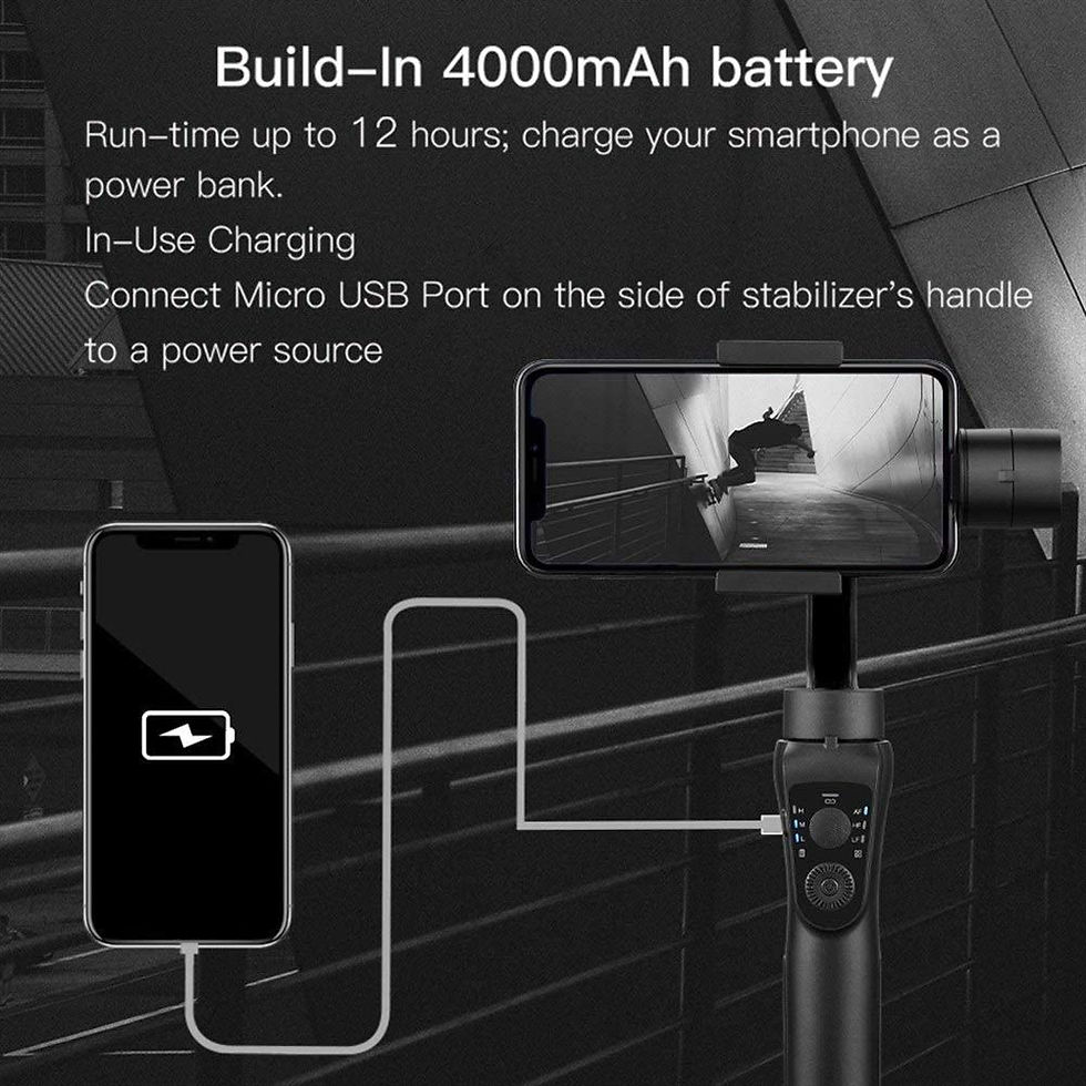 Thumbnail: Gimbal Stabilizer Selfie Stick 360 Rotation