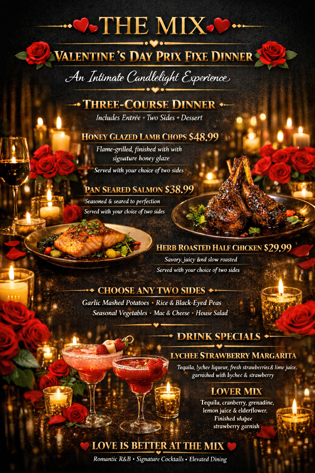 Arranged Food and Objects