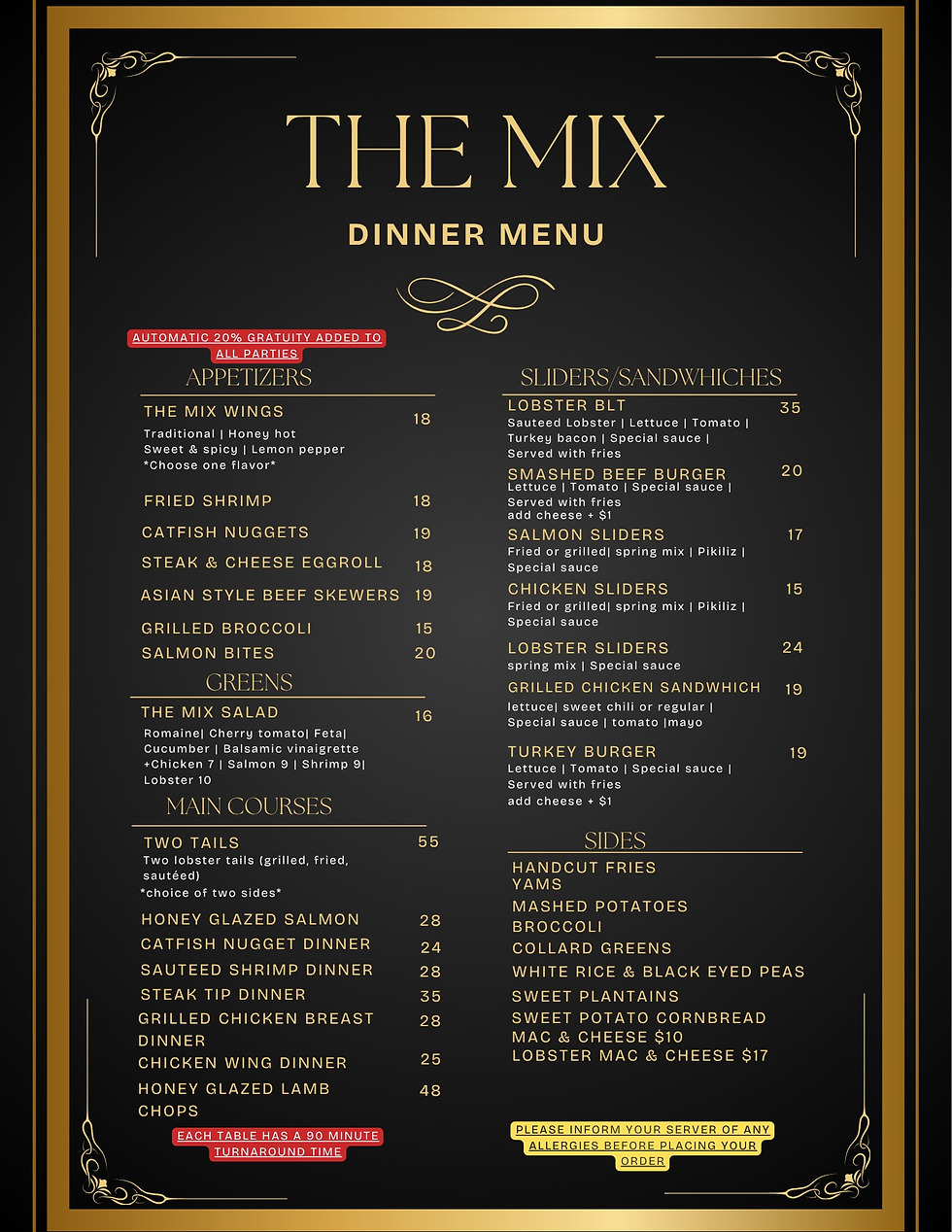 DINNERMENU