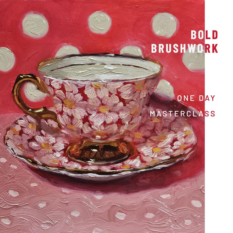 oil painting created with thick, textured brushstrokes