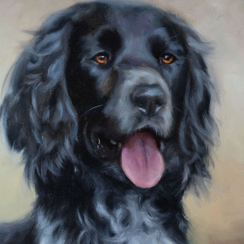 Thumbnail: Memory dog painting portrait Commission