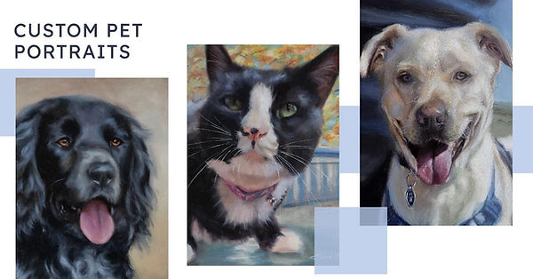 Custom Pet Paintings by Elena Valerie Art
