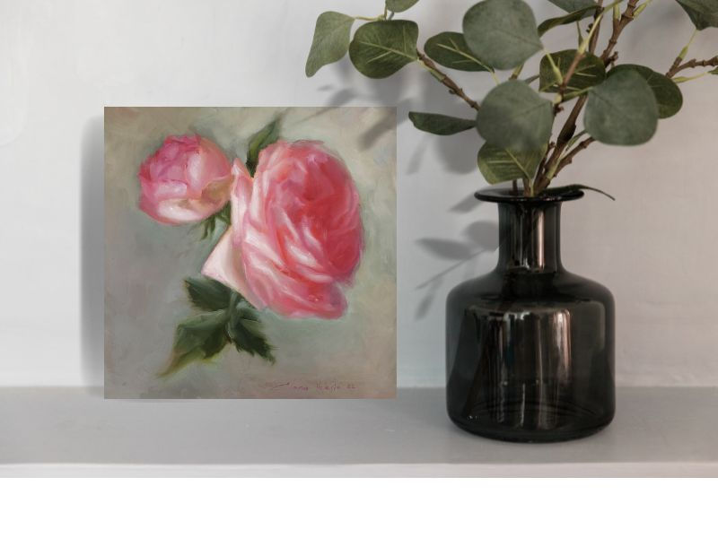 Thumbnail: Rose painting in interior