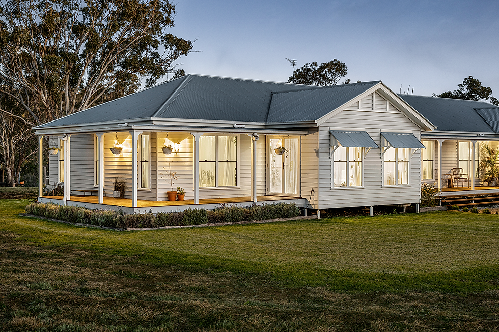 Exterior of new home