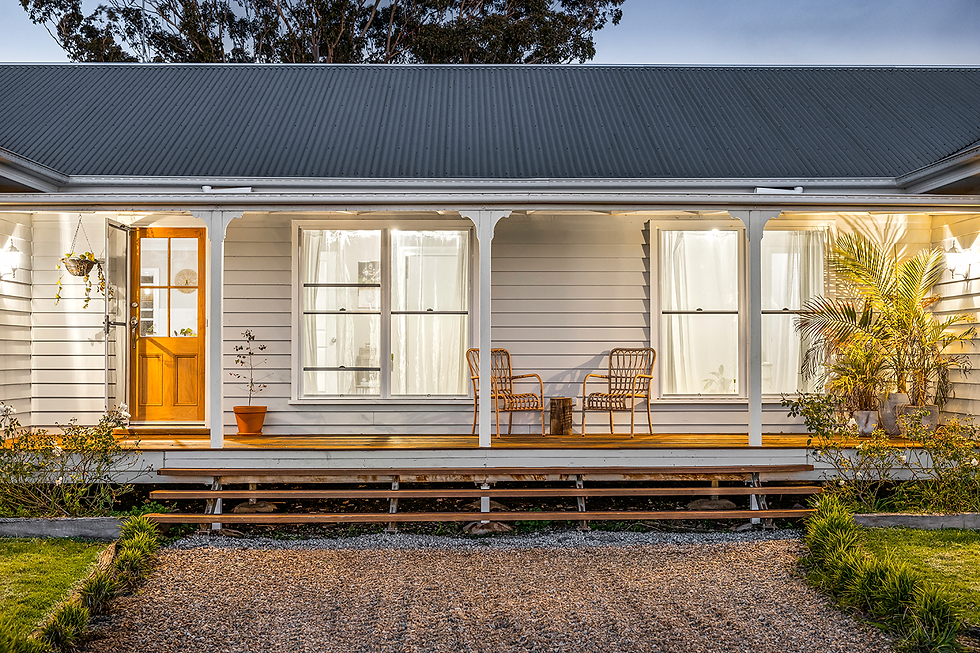 Exterior of new home