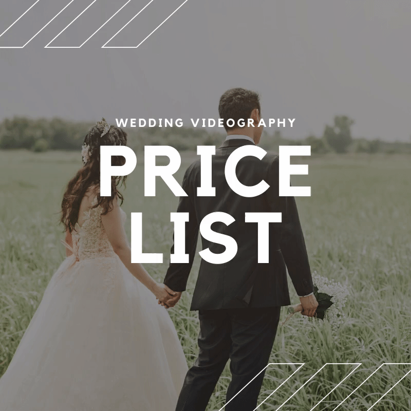a newly married couple with white animated text on the front