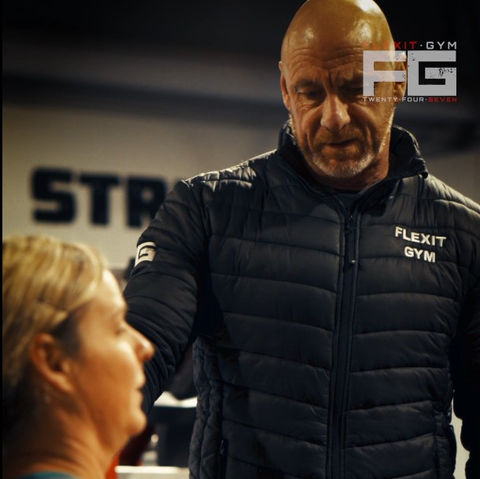 Girl at gym with Coach