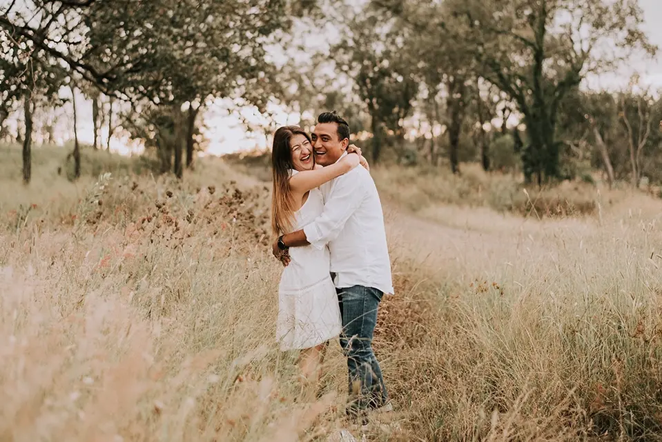 Young Couple in a Field