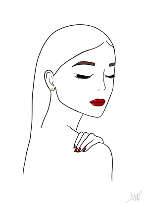 Woman In Red