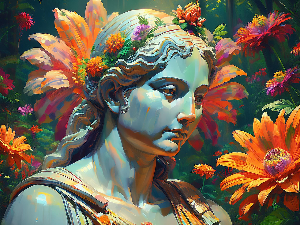 صورة متخيلة لإلهة إغريقية