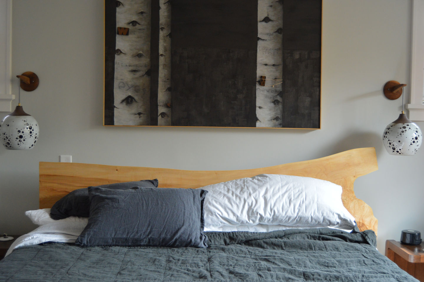 Custom Solid Maple LiveEdge Bed