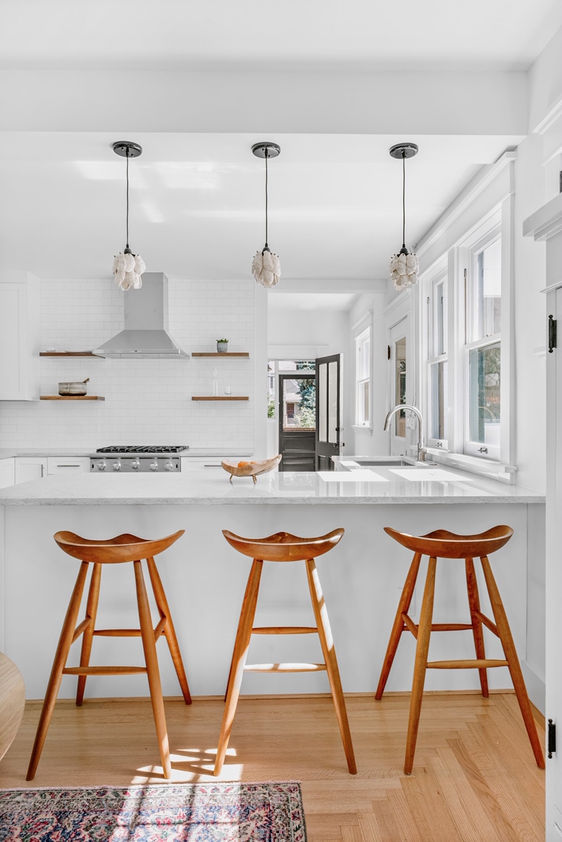 Solid Cherry Flatiron Stools