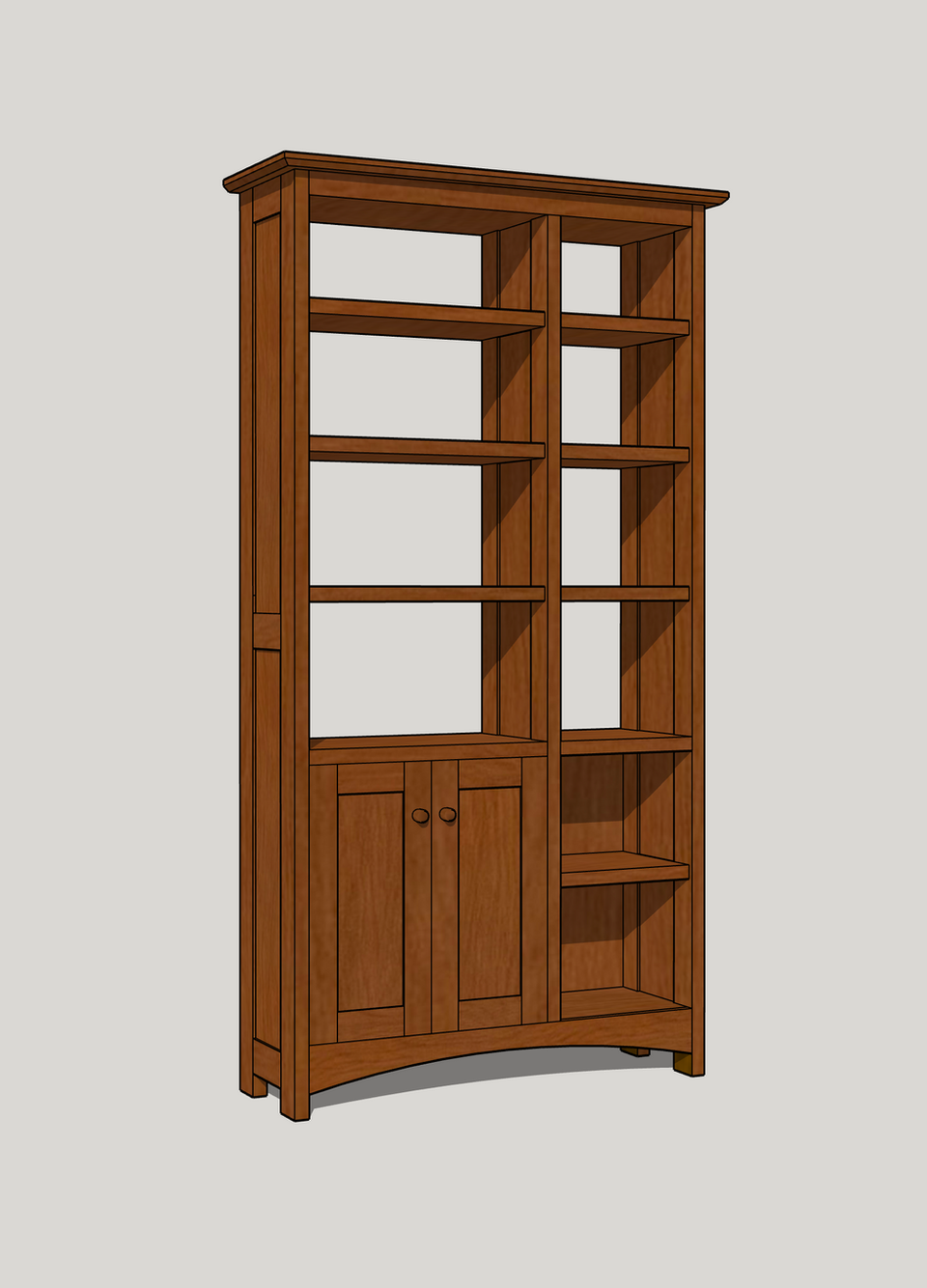 The Prairie Asymmetrical Bookcase