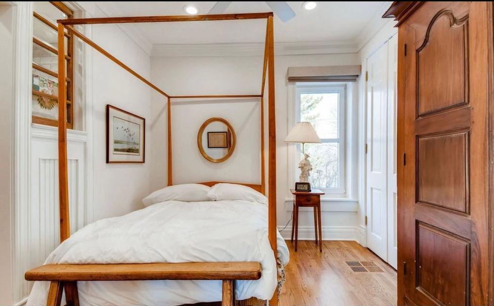 Solid Cherry Shaker Four-Post Queen Bed with Canopy
