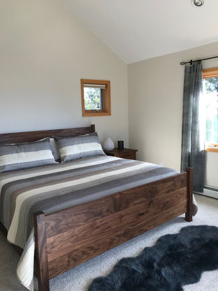 Solid Walnut Flatiron King Bed + Custom Full Footboard
