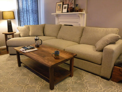 Solid Walnut Mission Coffee Table