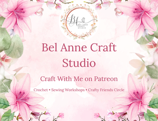 Bel Anne Craft Studio craft supplies store logo and sign