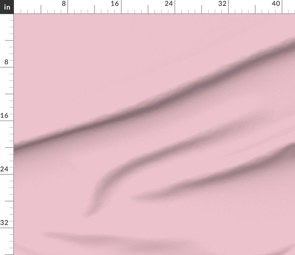 Close-up of Blush Cotton Prima fabric draped to show the fabric texture.