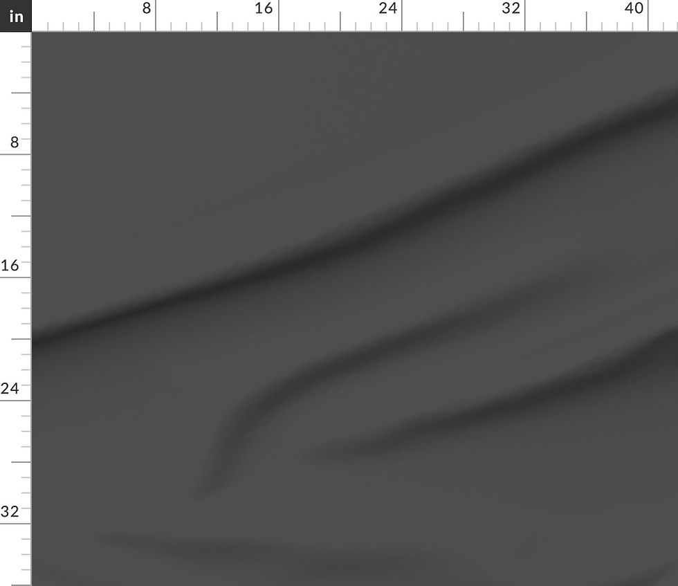 Close-up of Charcoal Linen Cotton Prima fabric draped to show the fabric texture.
