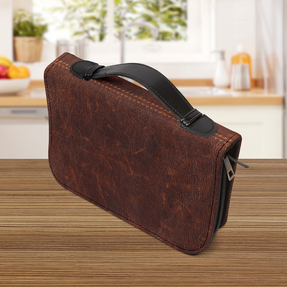 Thumbnail: Rustic Vintage Faux Leather Bible Cover