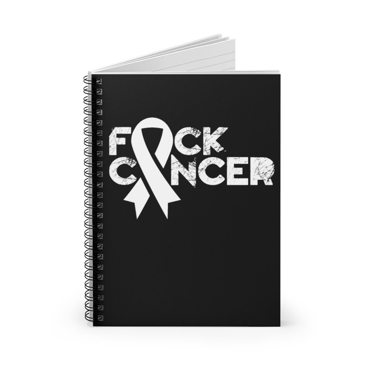 F Cancer Spiral Notebook - Ruled Line