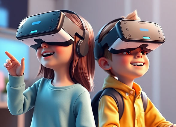 two kids playing in VR headsets animation one girl one boy both weaaring the headset.jpg