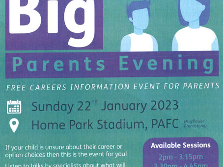 The Big Parents Evening @ PAFC