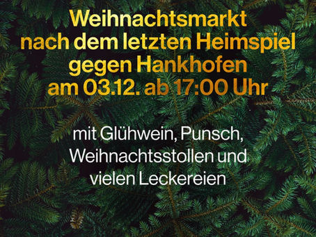 Spiel fällt aus - Weihnachtsmarkt NICHT!
