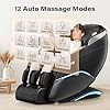 Thumbnail: TLIFE Massage Chair Full Body, 160°Zero Gravity Recliner with Body Scan, 50" SL-Track Shiatsu Massage Chair, Fixed Point Massage, Foot Rollers, 12 Auto Modes, Deep Yoga Stretch, Heating, Black - Image 4