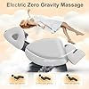 Thumbnail: 2026 Massage Chair Full Body, Zero Gravity Massage Chair with 10 Fix Rollers, Airbags, Heating, Foot Massage, Auto Modes, Bluetooth Speaker, Smart Screen Controller(Light Gray) - Image 6
