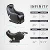 Thumbnail: Infinity Riage CS, Compact Shiatsu Massage Chair, Featuring Zero-Gravity Recliner, Lumbar Heat, and Four-Node Massage Robot, Tapping, Kneading, Roller-Massaging Techniques (Black) - Image 4