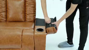 Thumbnail: Garvee Power Lift Recliner Chair - Heat and Massage, PU Leather Electric Lift