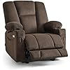 MCombo Oversized Zero Gravity Recliner Chair with Heating and Massage, Power Recliner for Big and Tall with USB & Type C Ports, Cup Holders for Living Room 8017 (Brown, Oversized) - Image 2