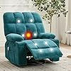 GarveeHome Ultra-Comfort Oversized Massage Recliner Chair with Heat, Manual Swivel Rocker for Living Room, Includes Lumbar Support, Side Pockets & Dual Cup Holders for Big and Tall - Image 2