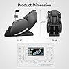 Thumbnail: Real Relax 2026 Massage Chair Full Body,Zero Gravity SL-Track Shiatsu Massage Recliner with Upgraded Phone Controller and Holder,APP Control,Child Lock,Pause Button and Led Light,Favor-06,Black - Image 3