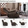 Thumbnail: Power Electric Lift Recliner Chair for Big Tall Elderly Seniors Adults with Extended Footrest Heat Massage,USB,Type-C Ports, Infinite Position, Armrest Storage, Cup Holders,Brown - Image 6