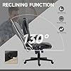 Thumbnail: HOMCOM High Back Vibration Massage Office Chair with 6 Vibration Points, Heated Reclining PU Leather Computer Chair with Armrest and Remote, Black - Image 7