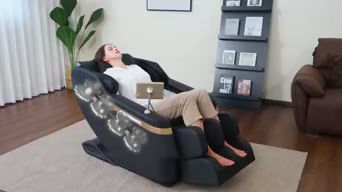 Thumbnail: Real Relax 2025 Full Body Massage Chair, Zero Gravity Shiatsu Massage Chair